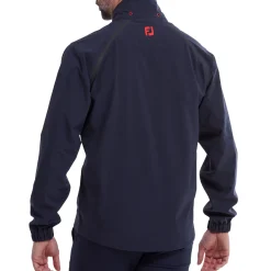 FootJoy Hydrotour Jacket Navy With Black And Bright Red Clearance