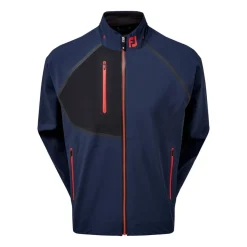 FootJoy Hydrotour Jacket Navy With Black And Bright Red Clearance