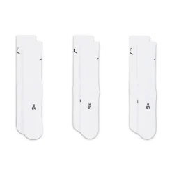 Nike Jordan Everyday Crew Socks 3 Pairs Vit White-Black Outlet
