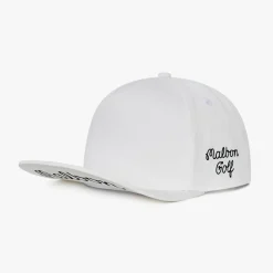 Malbon Golf JP 5 Panel Hat Vit White Clearance