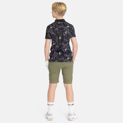 Bogeys & Birdies Jr 4-Way Stretch Short Leaf Clover Green New