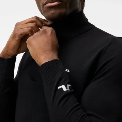 J.Lindeberg Kian Zipped Golf Sweater Svart Black Outlet