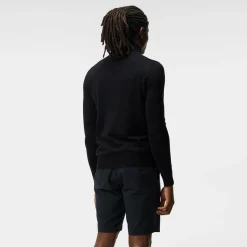 J.Lindeberg Kian Zipped Golf Sweater Svart Black Outlet