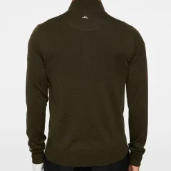 J.Lindeberg Kian Zipped Sweater Forest-Green Online