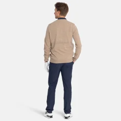 Lyle & Scott Lambswool Blend Argyle V-Neck Beige Grön Beige/Green (X933)