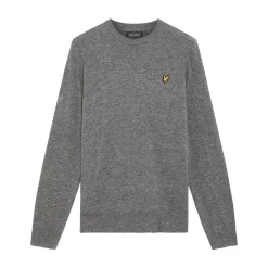 Lyle & Scott Lambswool Blend Crew Grey Sidewalk (X930) Outlet