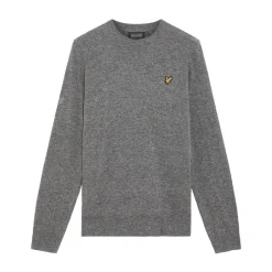 Lyle & Scott Lambswool Blend Crew Grey Sidewalk (X930) Outlet