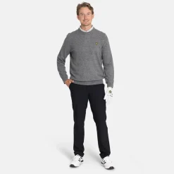 Lyle & Scott Lambswool Blend Crew Grey Sidewalk (X930) Outlet
