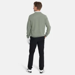 Lyle & Scott Lambswool Blend Crew Green Sage L (X932) New