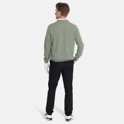 Lyle & Scott Lambswool Blend Crew Green Sage L (X932) New