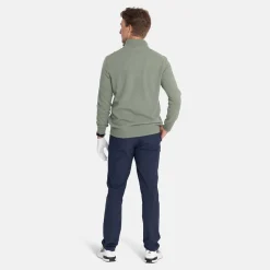 Lyle & Scott Lambswool Blend Quarter Zip Green Sage L (X932) Outlet