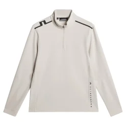 J.Lindeberg Leon Quarter Zip Mid Layer Moonbeam Discount