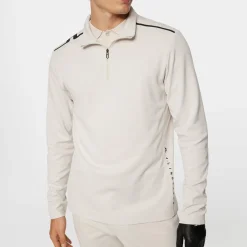 J.Lindeberg Leon Quarter Zip Mid Layer Moonbeam Discount