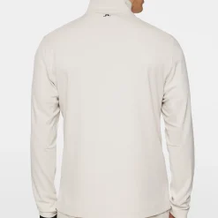 J.Lindeberg Leon Quarter Zip Mid Layer Moonbeam Discount