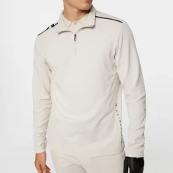 J.Lindeberg Leon Quarter Zip Mid Layer Moonbeam Discount