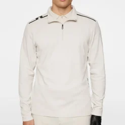 J.Lindeberg Leon Quarter Zip Mid Layer Moonbeam Discount