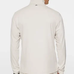 J.Lindeberg Leon Quarter Zip Mid Layer Moonbeam Discount