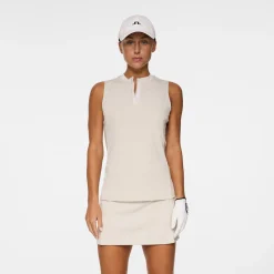 J.Lindeberg Leya Sleeveless Top Moonbeam Discount