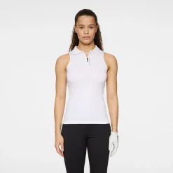 J.Lindeberg Leylo Sleeveless Top Vit White Outlet