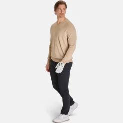 Callaway Ls V-Neck Merino Beige Heather Discount