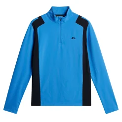 J.Lindeberg Lukas Quarter Zip Mid Layer Sonic-Blue