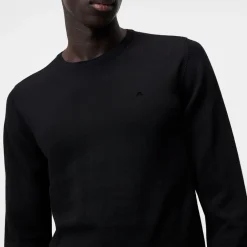 J.Lindeberg Lyle Merino Crew Neck Sweater Svart Black Hot