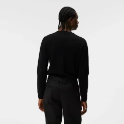J.Lindeberg Lymann Merino V-Neck Sweater Svart Black Online