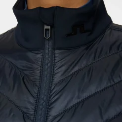 J.Lindeberg Madde Quilt Hybrid Vest Blå JL Navy Clearance