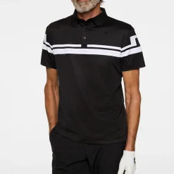 J.Lindeberg Mads Polo Svart Black Clearance