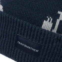 Travis Mathew Mapes Beanie Blue Total Eclipse Best