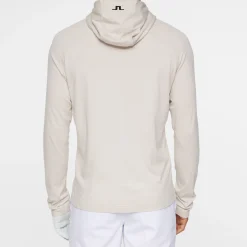 J.Lindeberg Mario Quarter Zip Hood Moonbeam Outlet
