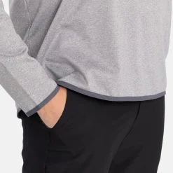 Abacus M Budock Midlayer Grå 702-Lt.Greymelange Online
