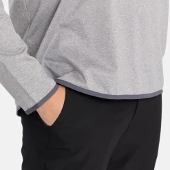 Abacus M Budock Midlayer Grå 702-Lt.Greymelange Online