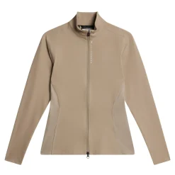 J.Lindeberg Mel Zip Mid Layer Vintage-Khaki Discount
