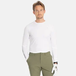 Bogeys & Birdies M First Layer LS Tee Vit White Discount