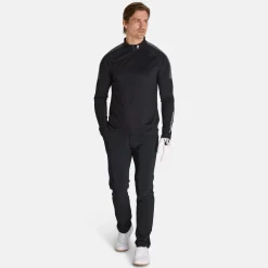 Peak Performance M Half Zip Baselayer Black-Motion Grey- Hot