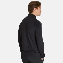 Peak Performance M Half Zip Baselayer Black-Motion Grey- Hot