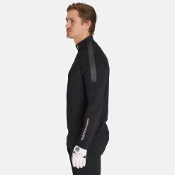 Peak Performance M Half Zip Baselayer Black-Motion Grey- Hot