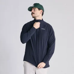 Local Rule Midlayer Q-Zip Blå Dark Navy Sale