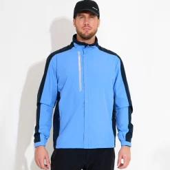 Abacus M Links Stretch Rainjacket Blå 532-Heaven Online