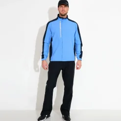 Abacus M Links Stretch Rainjacket Blå 532-Heaven Online