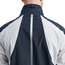 Abacus M Links Stretch Rainjacket Grå 373-Navy-Lt.Grey Discount