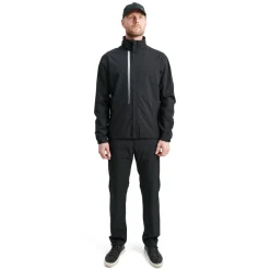 Abacus M Links Stretch Rainjacket Svart 600-Black New