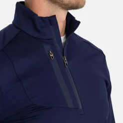 Ralph Lauren M1 Long Sleeve Pullover New Lux Performance Refined Navy