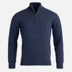Abacus M Louth Knitted Windstopper 305-Navymelange Outlet