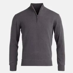 Abacus M Louth Knitted Windstopper Grå 670-Dk.Greymelange Online
