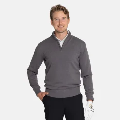 Abacus M Louth Knitted Windstopper Grå 670-Dk.Greymelange Online