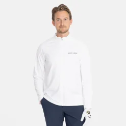Bogeys & Birdies M Mid Layer LS Full-Zip Vit White Outlet