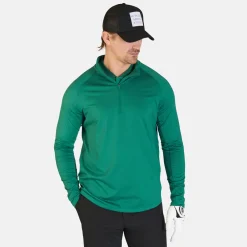 Bogeys & Birdies M Mid Layer LS Zip Racing Green