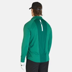 Bogeys & Birdies M Mid Layer LS Zip Racing Green